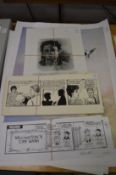 Bill Mevin, original artwork for the Perishers and Dynasty together with a quantity of other