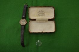 A ladies vintage gold Rolex wrist watch.