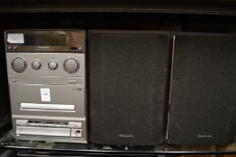 A Panasonic mini hi-fi system.