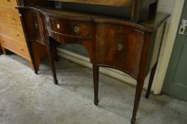 A Georgian style mahogany sideboard.