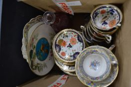 Quantity of Imari pattern china and other items.