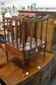A mahogany single drawer, four division Canterbury.