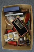 Miscellaneous collectables to include snuff boxes, inkwells etc.