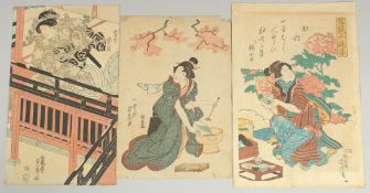 YOSHIFUJI UTAGAWA (1828-1887), SADAFUSA UTAGAWA (ACTIVE MID 19TH CENTURY), YOSHITORA UTAGAWA (1836-