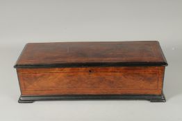 A GOOD SWISS MUSICAL BOX playing 8 airs.