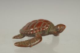 A JAPANESE BRONZE TURTLE.