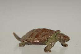 A JAPANESE BRONZE TURTLE.