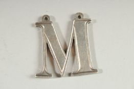 A VICTORIAN SILVER MADERIA LABEL. 1.5ins x 1.25ins. London 1867. Maker: Rawlings & Summers.