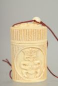 A CARVED BONE INRO