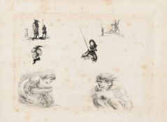 Dominique Vivant Denon, Figure studies, etching, 3