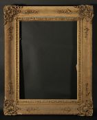 A 19th Century Continental gesso frame, rebate size, 20.75