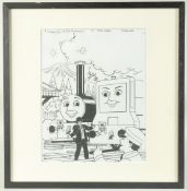 Tim Marwood (1954-2008) British, 'Thomas', 'Read and Rhyme', no 170, ink, inscribed, numbered and