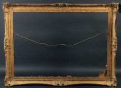 A 20th Century swept frame with pierced centres and corners, rebate size 23