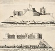 A collection of Old Master etchings and engravings stuck down to an album page and an engraving