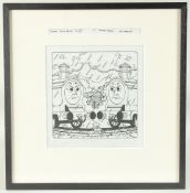 Tim Marwood (1954-2008) British, 'Thomas', 'Being Bright', no 29, ink, inscribed, numbered and