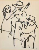 Modern British School, Two Orchestra subjects, felt pen on paper, both initialed 'B', 9