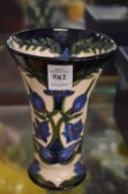 A Moorcroft tapering vase.