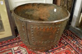 An old copper log bin.