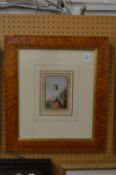 A Baxter print depicting young Queen Victoria.