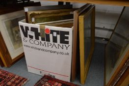 Quantity of paintings prints and engravings.,