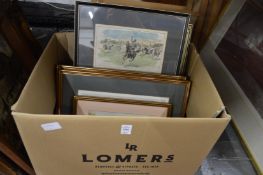 A small group of prints.