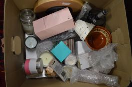 Various scented candles etc.
