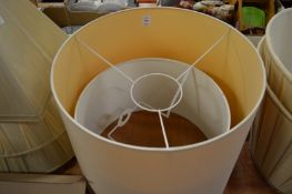 A large quantity of lamp shades.