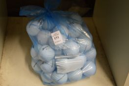 A bag of fifty Srixon golf balls.