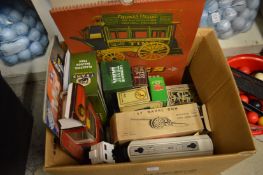 A Britains naval gun no:1264, boxed and other boxed toys and models.