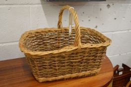 A wicker basket.