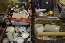 Four boxes of household miscellaneous.