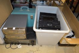 Denon, NAD, and other hi-fi equipment.