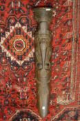 A totem style carved hardwood mask.