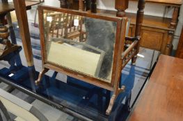 A mahogany dressing table mirror.