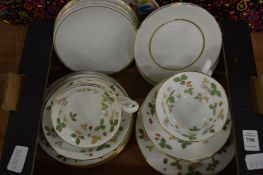 A small group of Wedgwood Wild Strawberry china etc.