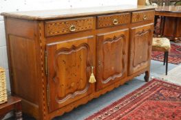 A good French inlaid fruit wood sideboard.