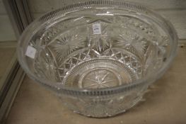 A good large cut glass bowl.