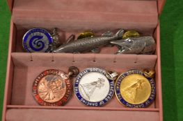 Fish shaped tie pins etc.