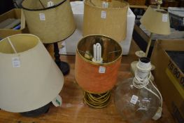 Various table lamps etc.
