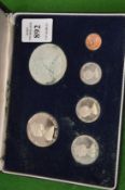 A British Virgin Islands proof set of coins.
