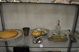 Various plated items etc.