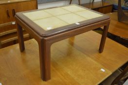 A G plan tile top coffee table.