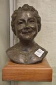 Jill Tweed, a bronze resin bust of Her Majesty Queen Elizabeth the Queen Mother, limited edition