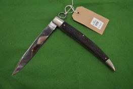A Weiss & Son of Oxford Street, London lock knife with 6in blade.