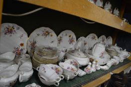 A comprehensive collection of Royal Crown Derby, Derby Poses china to include numerous plates, cups,