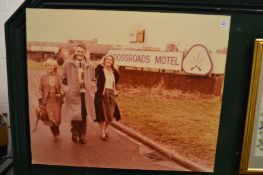 Crossroads Motel, colour print on board.