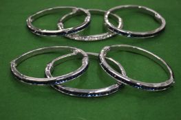 A collection of decorative bangles.