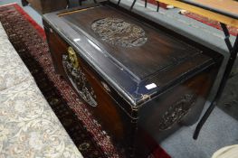 A Chinese camphor wood chest.