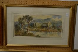 Albert Edward Ash, Tintern Abbey, watercolour, signed.