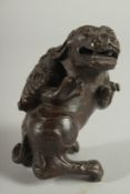 A BRONZE FIGURE OF A MYTHOLOGICAL BEAST, 9.5cm high.